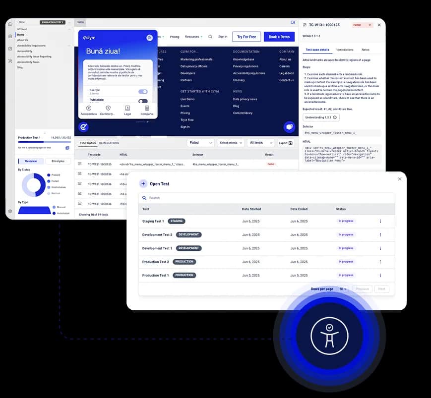 Clym accessibility tools visual