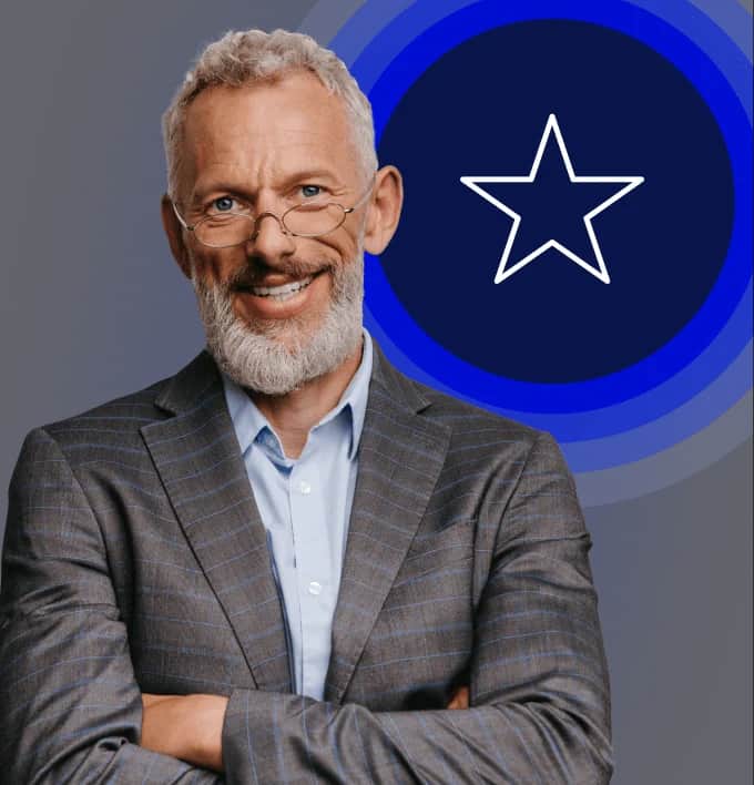 Man smiling at camera