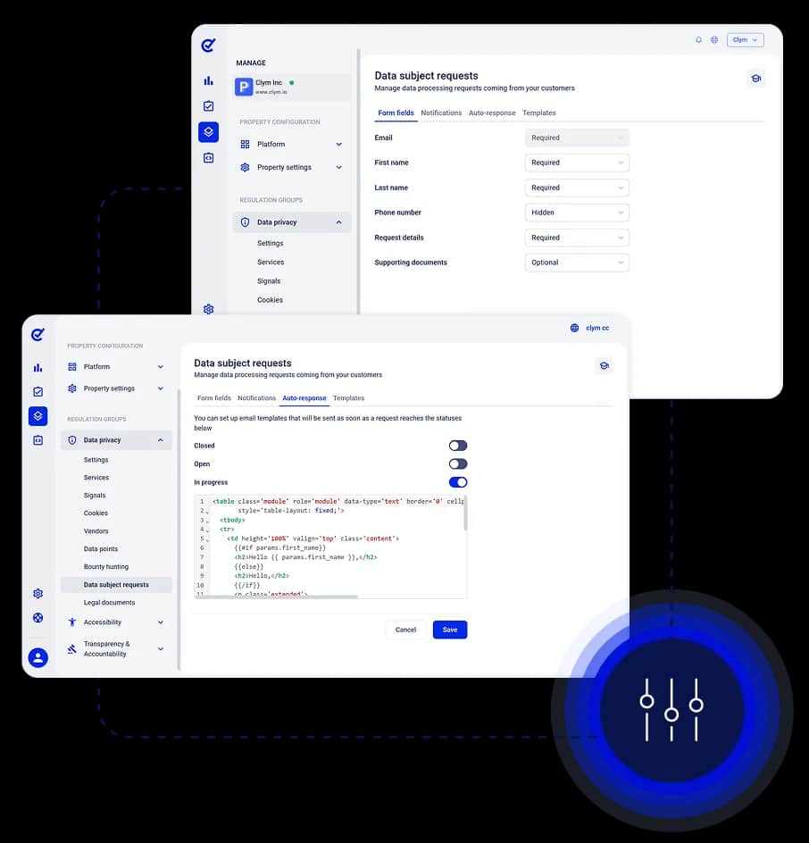 DSR Management Flexible Configuration