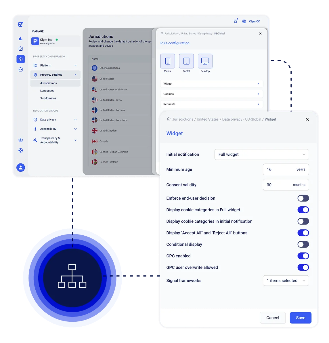 Global Privacy Control Implementation Approach